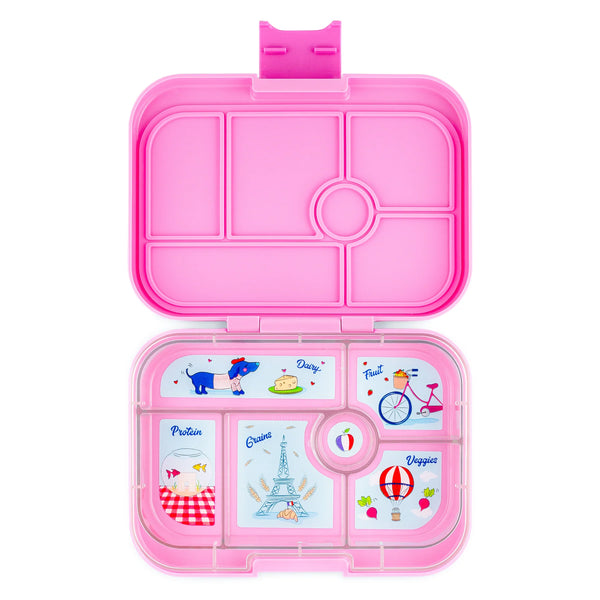 Yumbox Panino 4 Compartment Lunchbox in Power Pink Rainbow