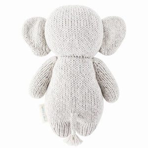 cuddle + kind Hand-Knit Baby Animal - Elephant Back View