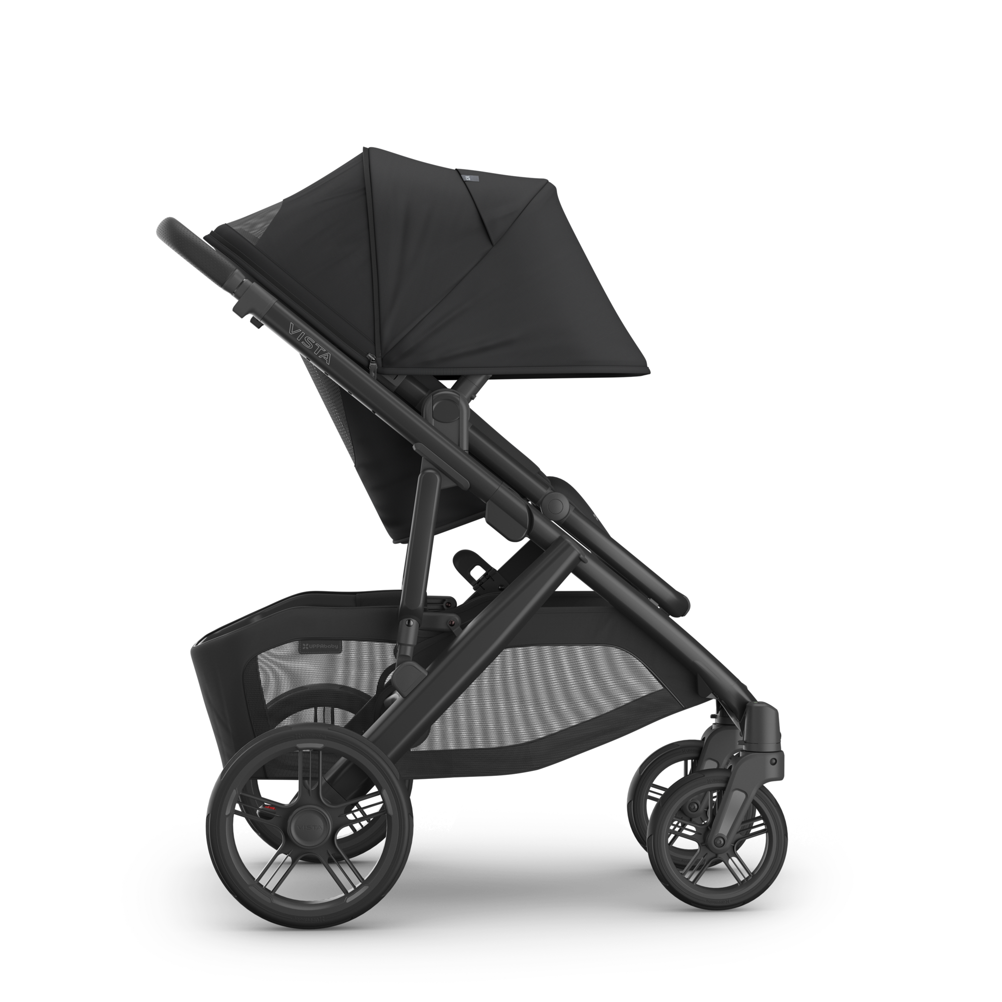 UPPAbaby Vista V3 Stroller - Jake (Charcoal/Carbon Frame/Black Leather)