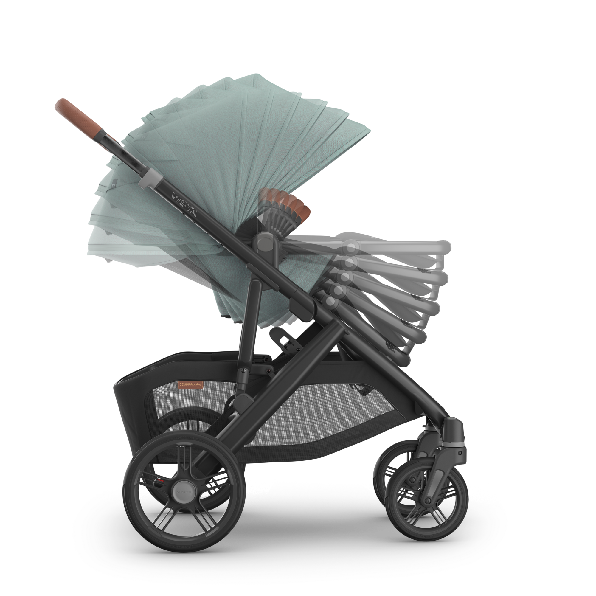 Kenzi UPPAbaby Vista V3 Stroller - Multi Recline View