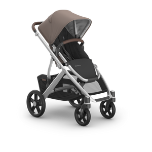 UPPAbaby Vista V3 Stroller - Theo (Dark Taupe/Silver Frame/Chestnut Leather)