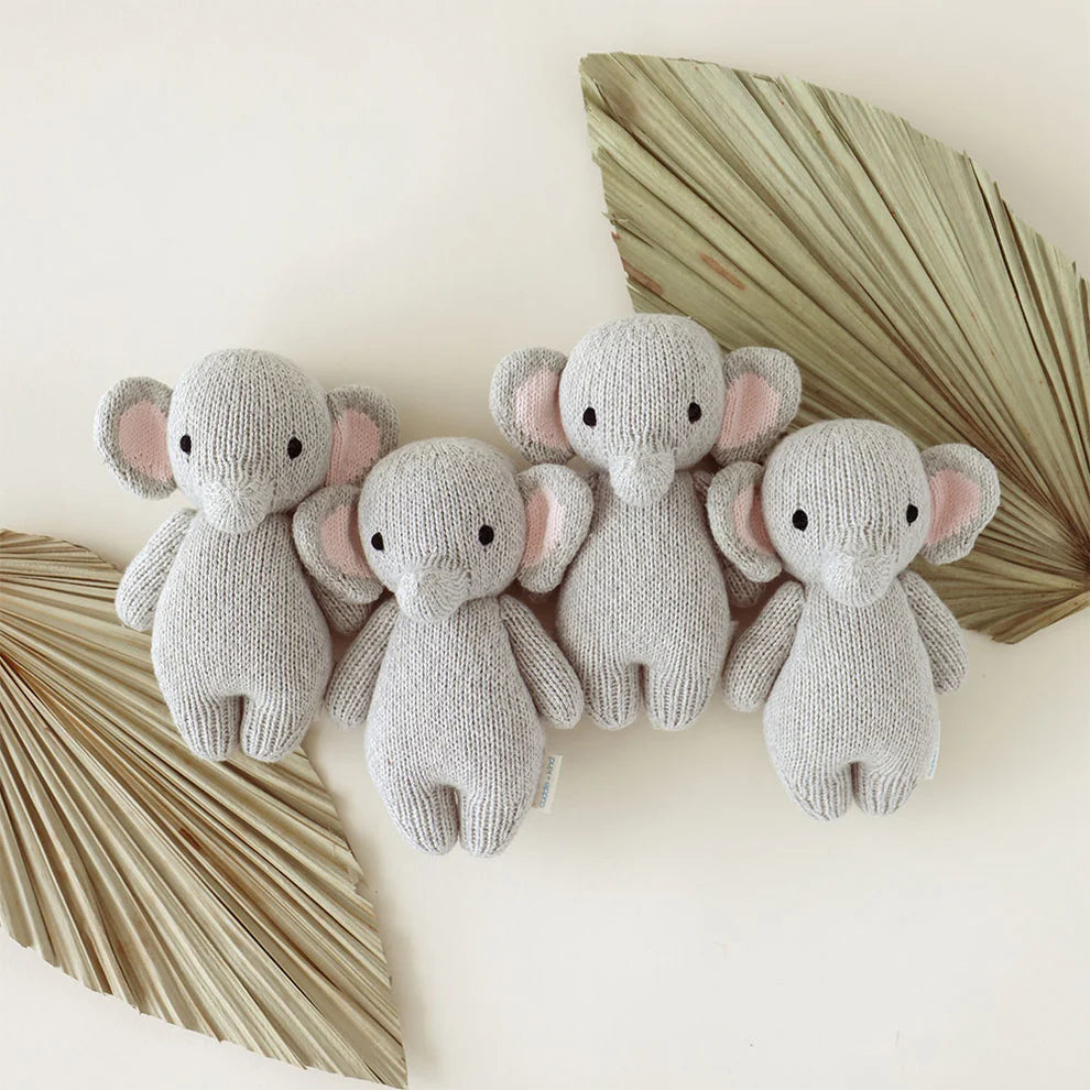 cuddle + kind Hand-Knit Baby Animal - Elephant Lifestyle 1