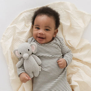 cuddle + kind Hand-Knit Baby Animal - Elephant Lifestyle 2