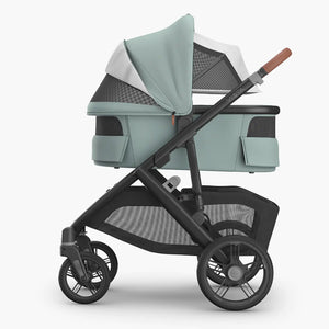 UPPAbaby Bassinet V3 - Kenzi (Mystic Aqua/Carbon Frame) - Vista with Venting