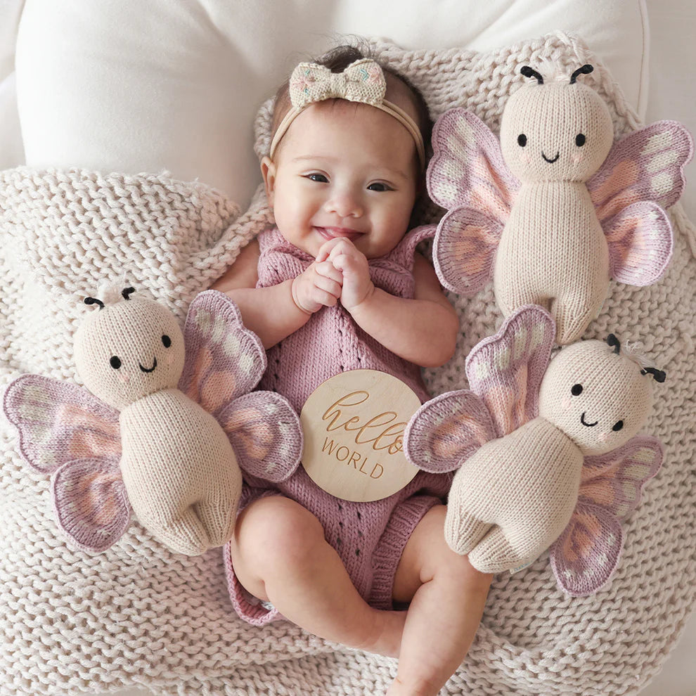 cuddle + kind Hand-Knit Baby Animal - Butterfly Lifestyle 2