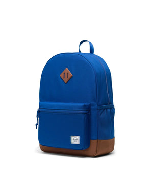 Herschel Heritage Youth Backpack Surf The Web/Saddle Brown - Side View