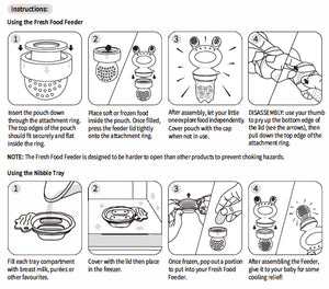 Haakaa Freeze-N-Feed Mini Combo - Usage Instructions