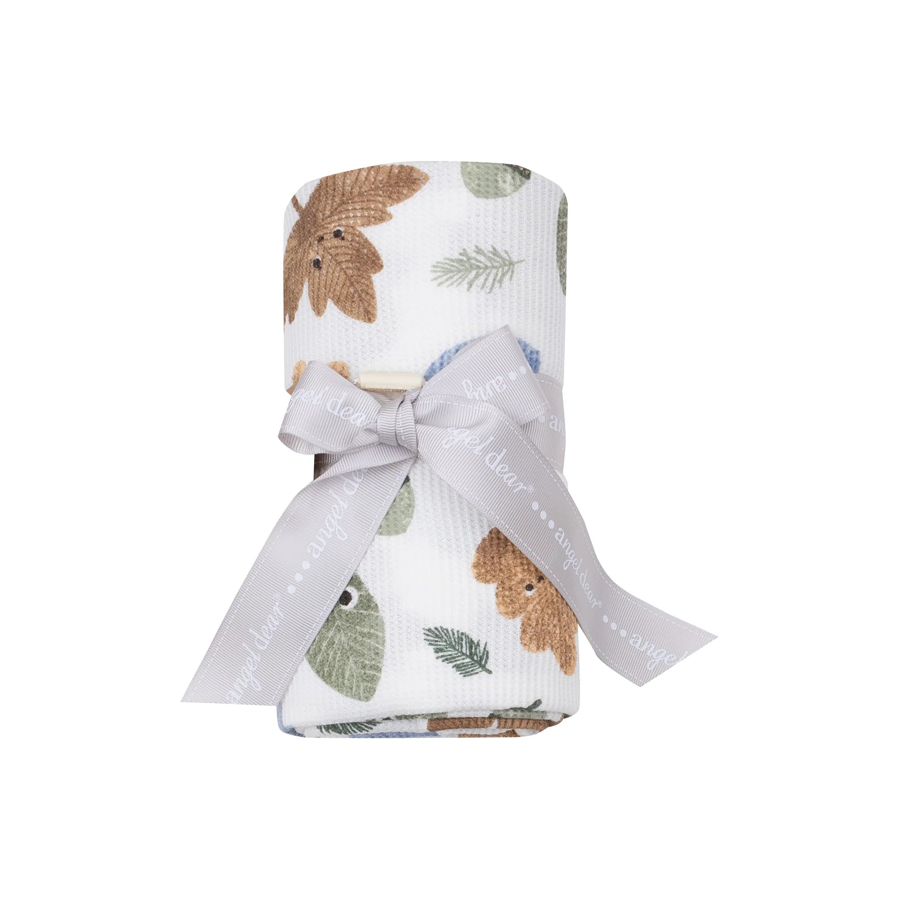 Angel Dear Bamboo Swaddle Blanket - Cuddly Leaves