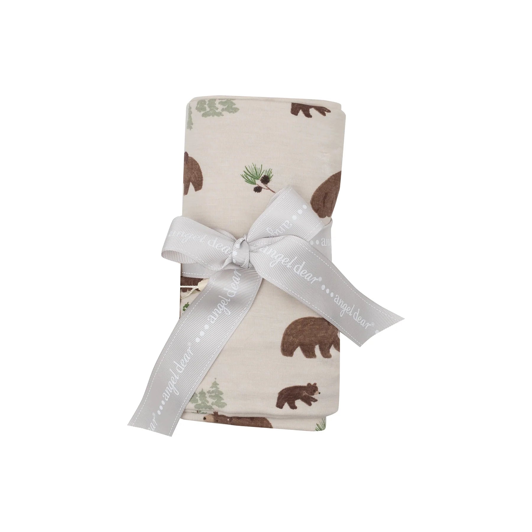 Angel Dear Bamboo Swaddle Blanket - Sweet Brown Bears