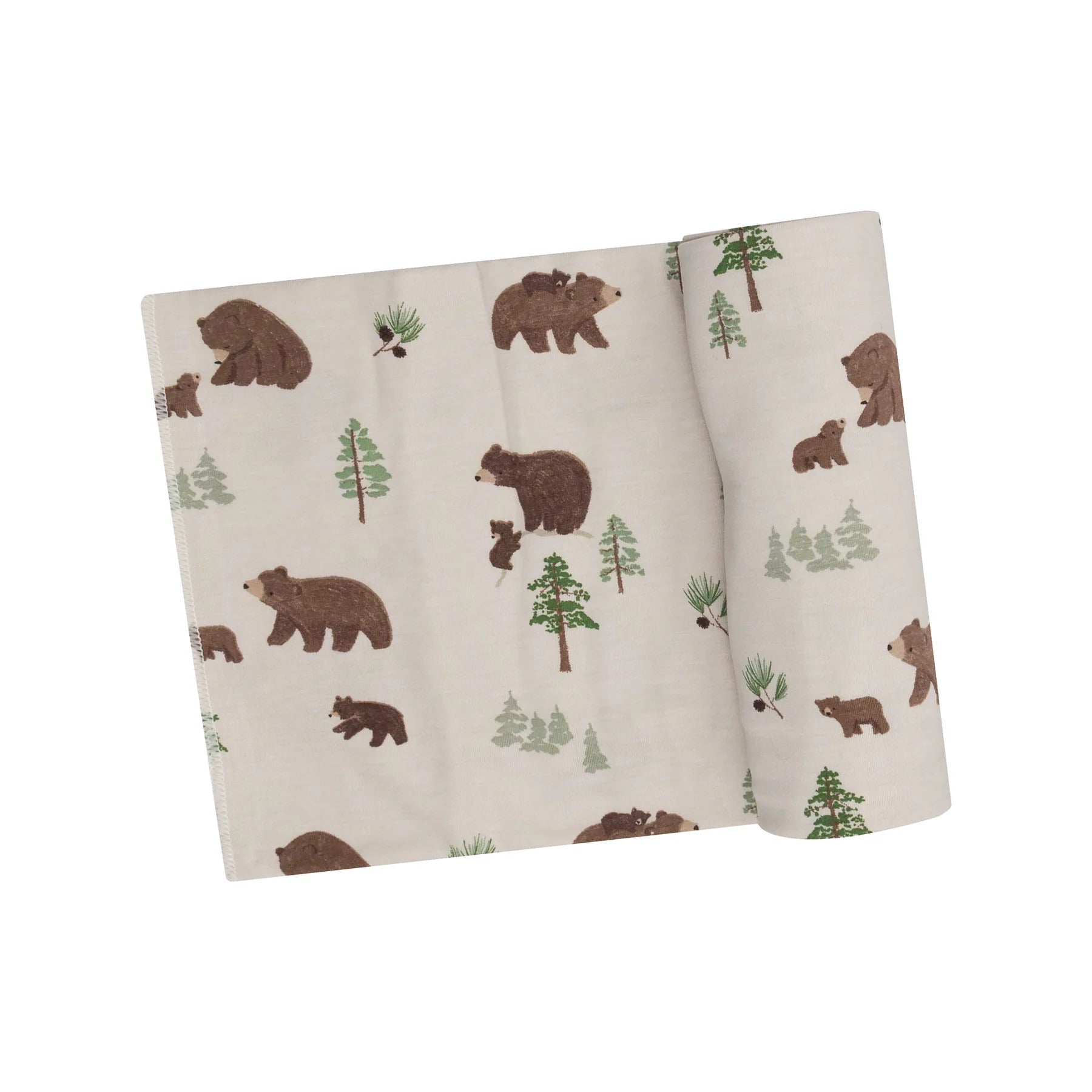 Angel Dear Bamboo Swaddle Blanket - Sweet Brown Bears