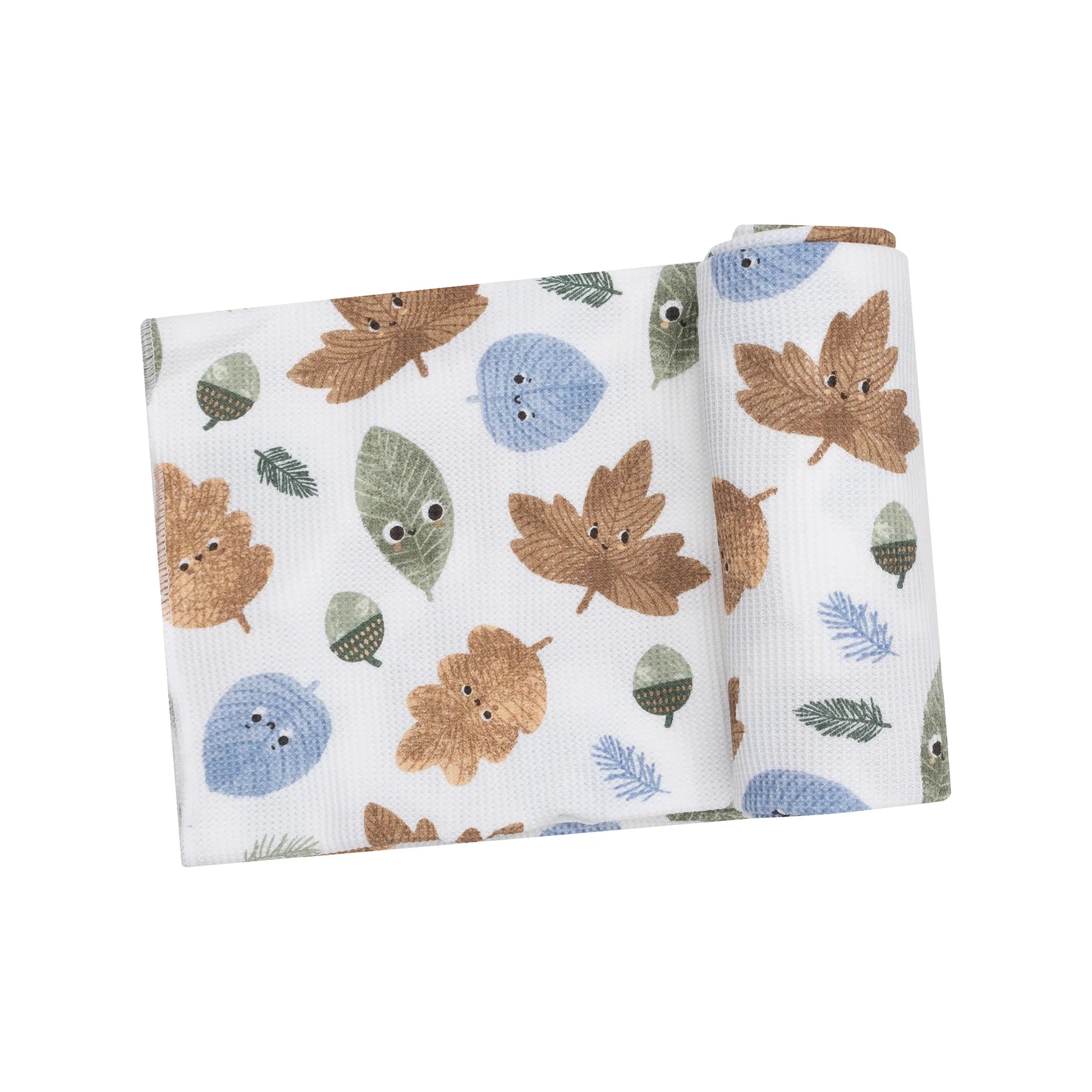 Angel Dear Bamboo Swaddle Blanket - Cuddly Leaves