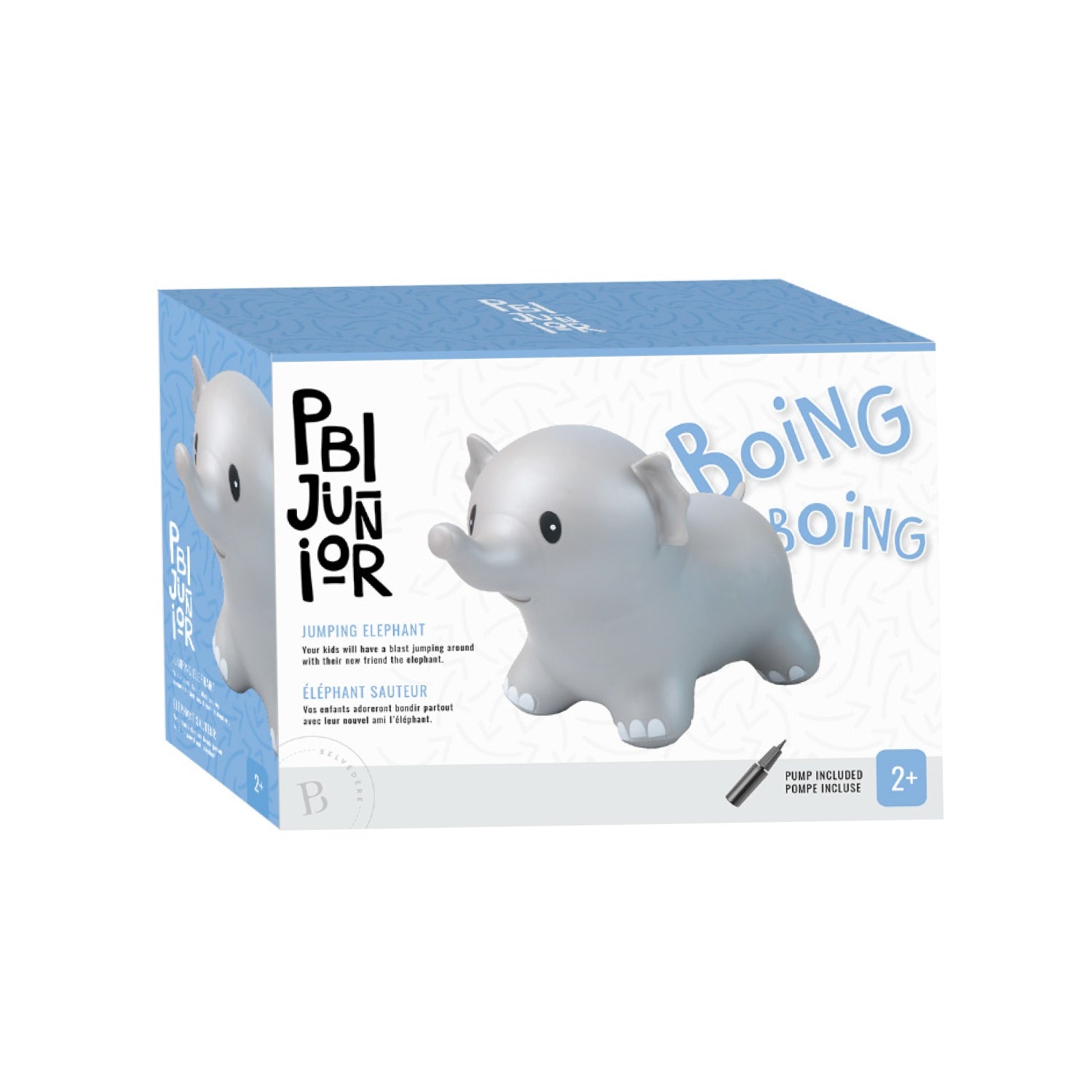 PBI Junior Jumping Elephant Bouncy Toy