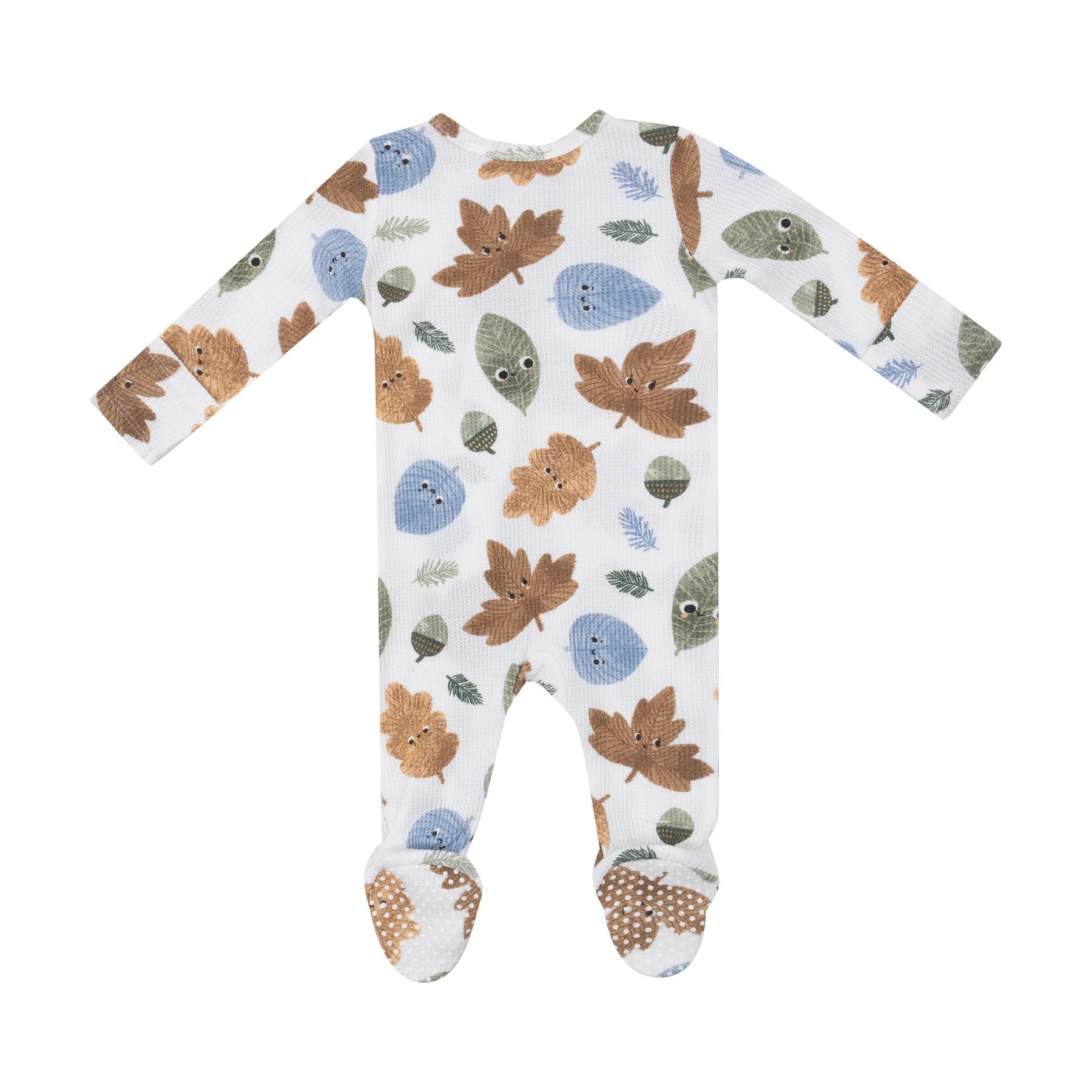 Angel Dear Zipper Footie - Cuddly Leaves