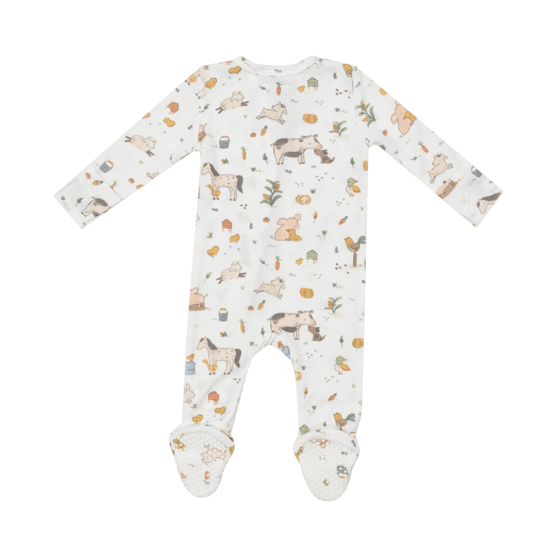 Angel Dear Zipper Footie - Farm Babies