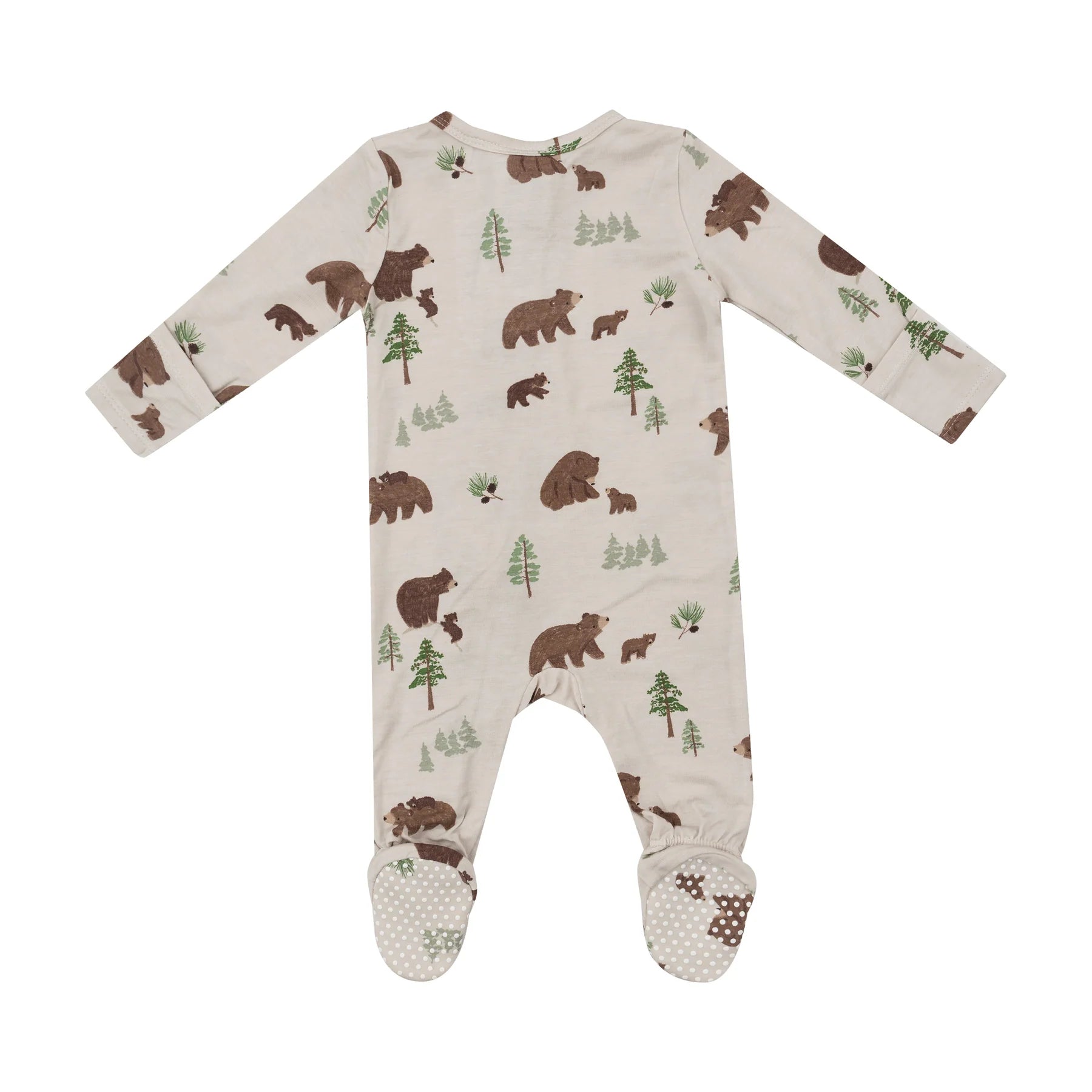 Angel Dear Zipper Footie - Sweet Brown Bears