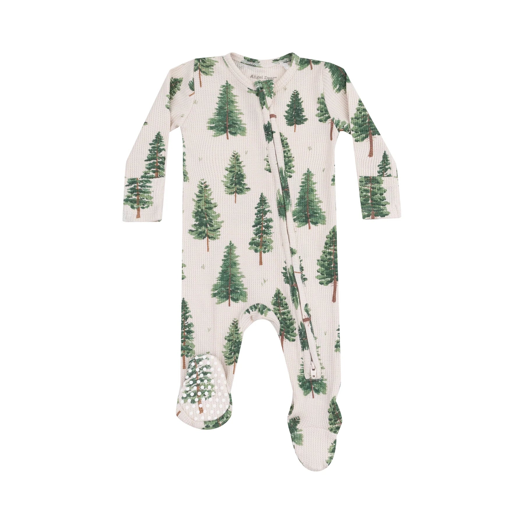 Angel Dear Zipper Footie Forest Trees 3 6 M