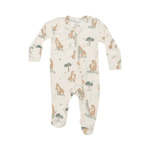 Angel Dear Zipper Footie - Giraffe Families