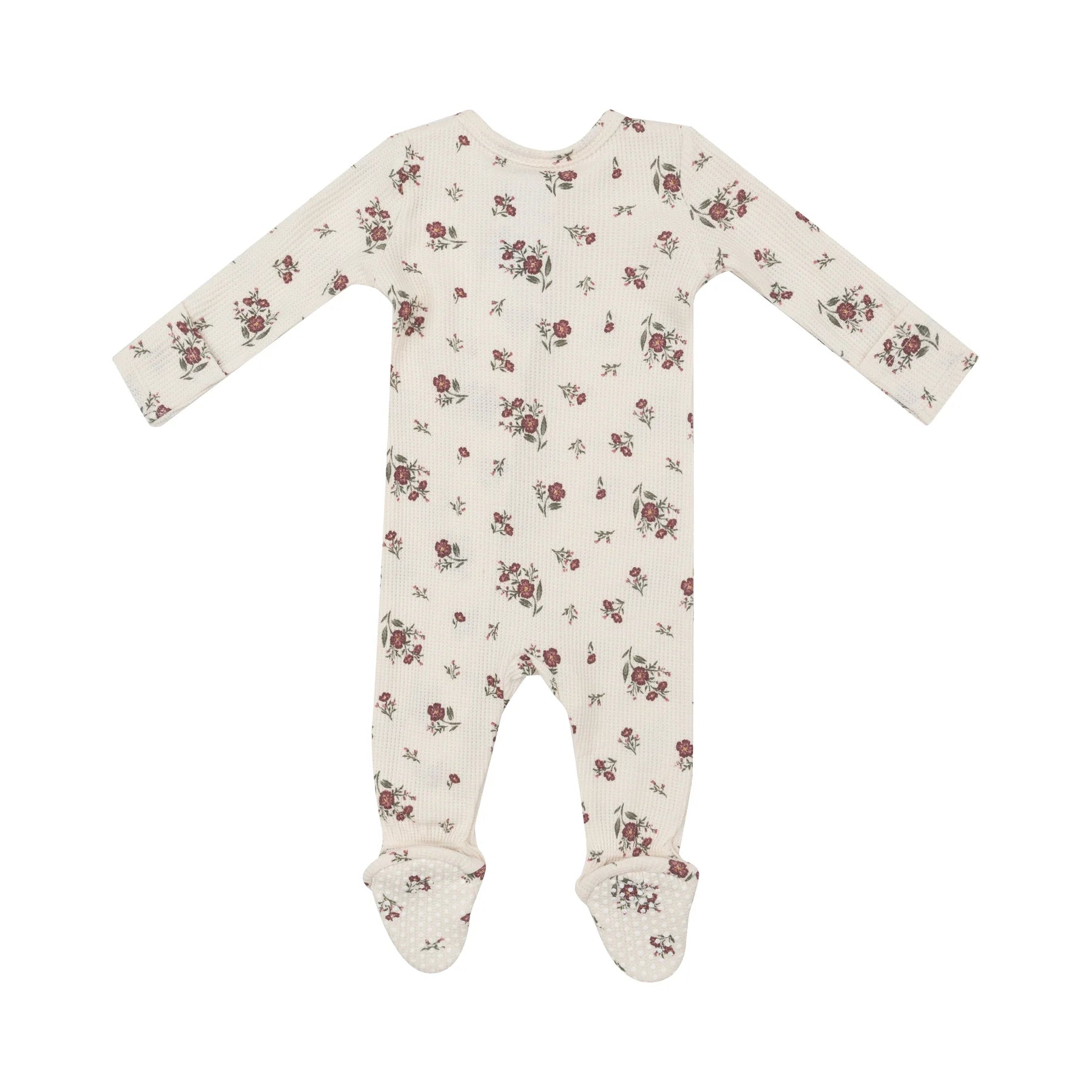 Angel Dear Zipper Footie - Misty Rose Floral