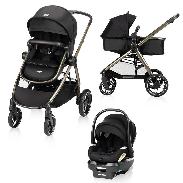 Maxi-Cosi Zelia Luxe 5-in-1 Modular Travel System - New Hope Black