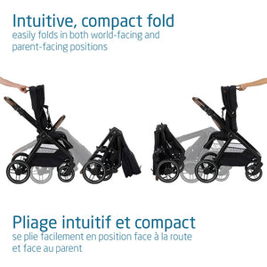 Maxi-Cosi Oxford Stroller - Essential Black Compact Fold