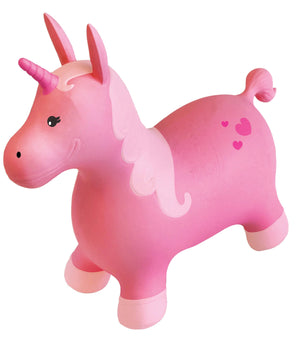 PBI Junior Jumping Unicorn Bouncy Toy