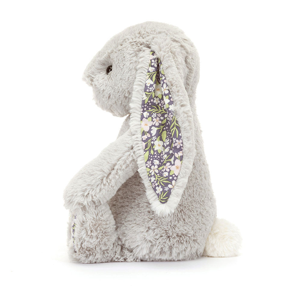 Jellycat Silver Bunny 'Bloom' - Side View