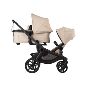 Bugaboo Kangaroo Complete Stroller - Black/Desert Taupe with Pram Body and Sibling Seat