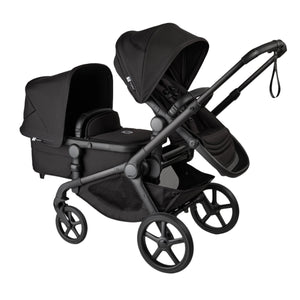 Bugaboo Kangaroo Complete Stroller - Black/Midnight Black With Pram Body Lower and Toddler Seat Parent Facing