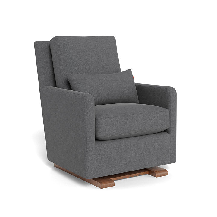 Monte Design nursing chair Graphite  Felt / Walnut (+$250) Monte Design Como Glider - Performance