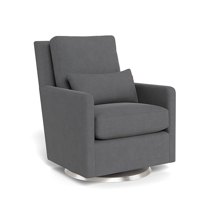 Monte Design nursing chair Graphite  Felt / Stainless Steel Swivel (+$250) Monte Design Como Glider - Performance