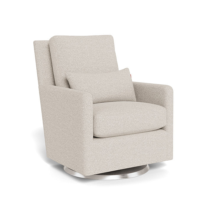 Monte Design nursing chair Greige Weave / Stainless Steel Swivel (+$250) Monte Design Como Glider - Performance