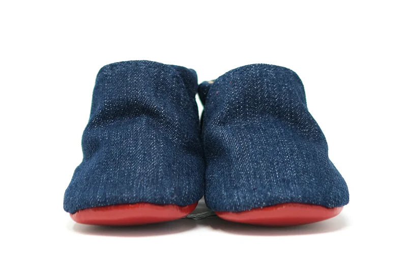 Little Grapefruit Baby Shoes - Dark Blue Denim 4