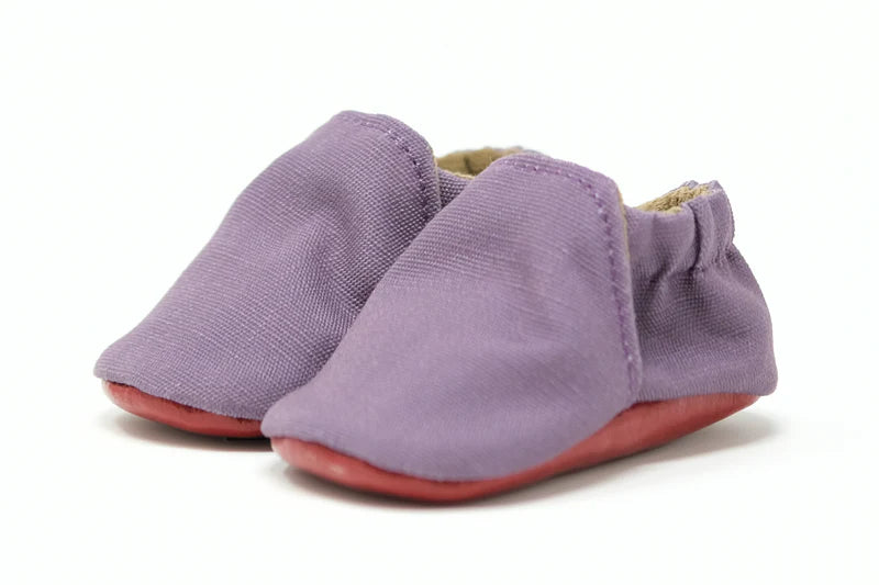 Little Grapefruit Baby Shoes - Dusty Rose Linen