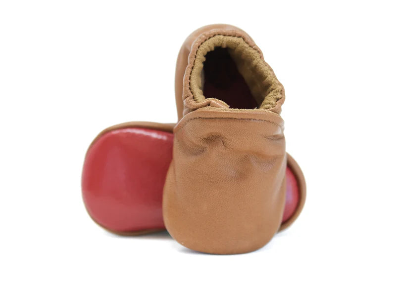 Little Grapefruit Baby Shoes - Brown Leather