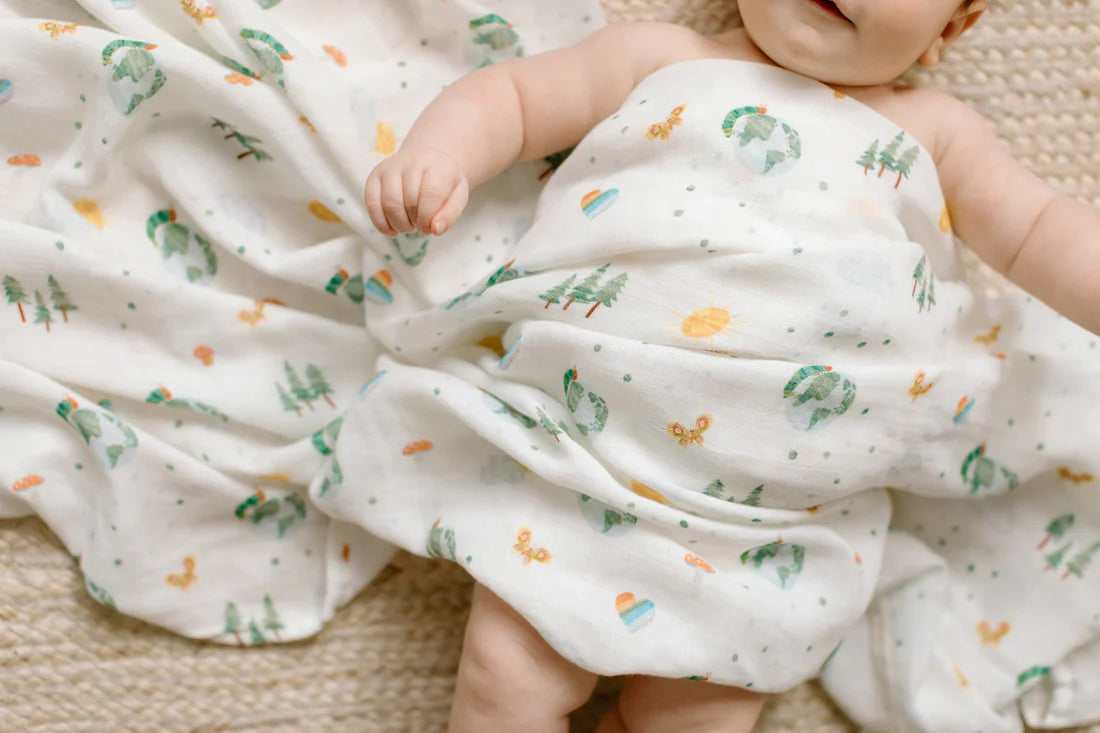 Loulou Lollipop X Eric Carle Luxe Muslin Swaddle - World of Wonder