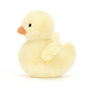 Jellycat Fluffy Duck Side View