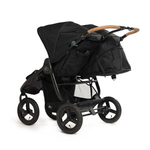 Bumbleride Indie Twin Stroller - Black (Black Frame) Back View