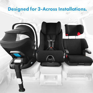  Latte Ziip Flame Retardant Free Clek Liing Infant Car Seat - 3 Across