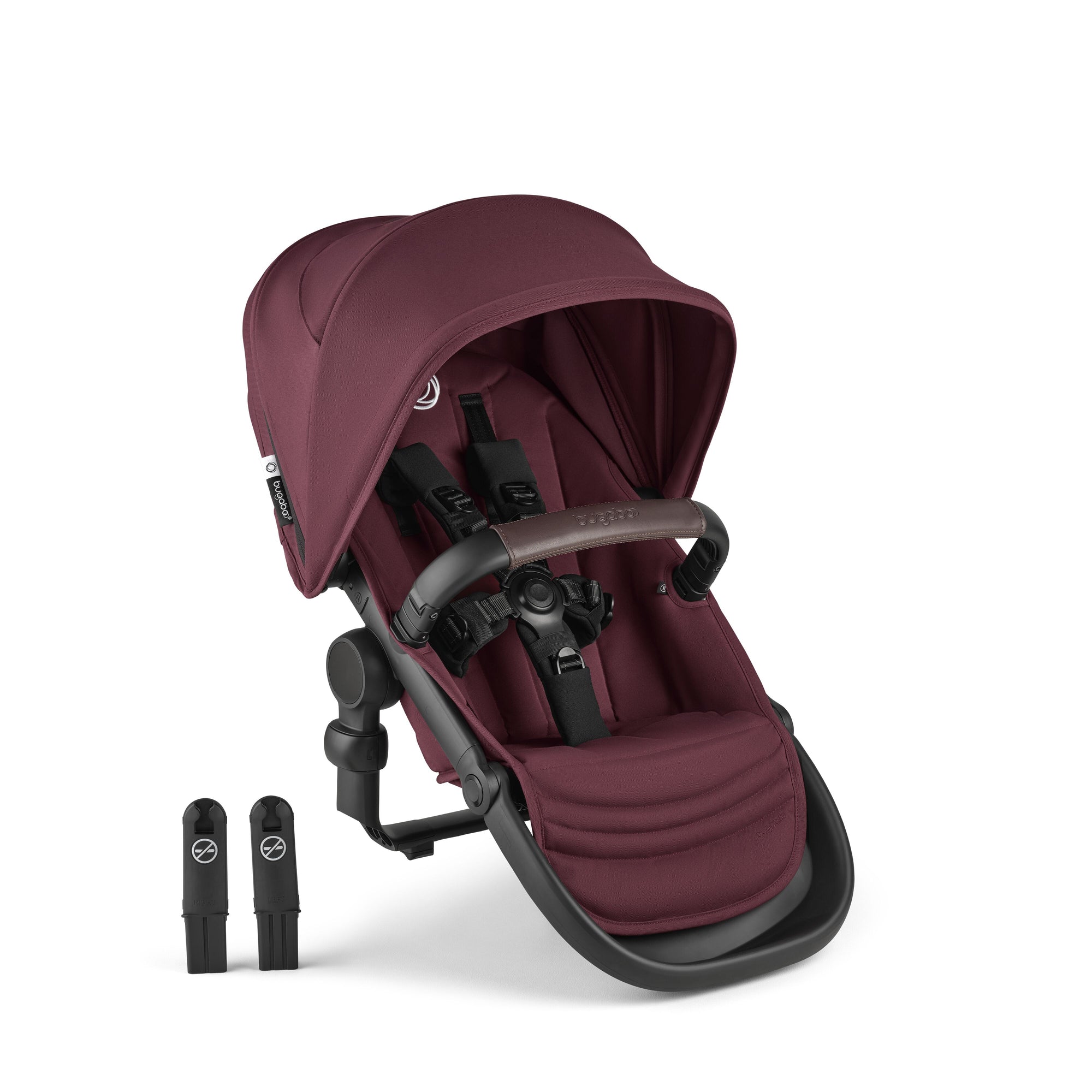 Dark Cherry Bugaboo Kangaroo Sibling Seat - Black/Dark Cherry