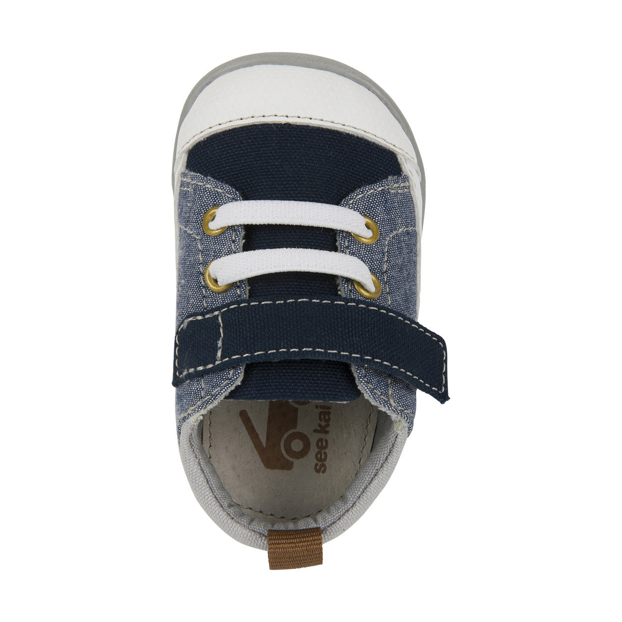 See Kai Run Stevie ll First Walker - Blue Denim Top View