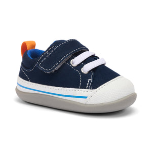 See Kai Run Stevie ll First Walker - Navy Canvas