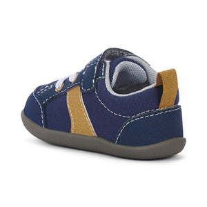 See Kai Run Connor Mini First Walker - Navy Back Angle