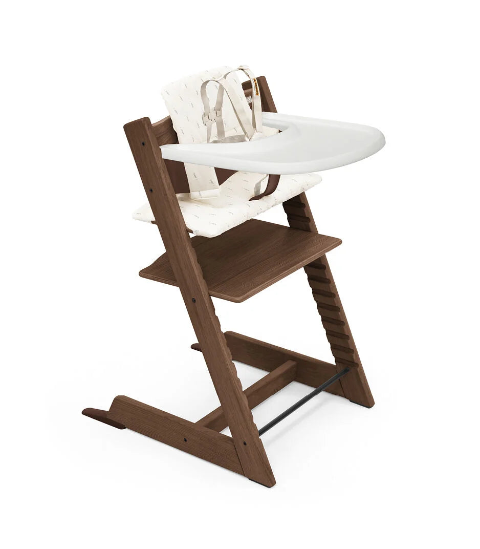 Oak Warm Brown / Wheat Cushion - Stokke Tripp Trapp® High Chair² and Cushion² with Stokke® Tray (Complete)