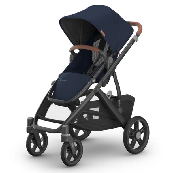 UPPAbaby Vista V3 Stroller - Noa (Navy/Carbon Frame/Saddle Leather)