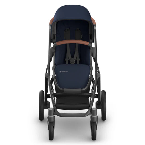 UPPAbaby Vista V3 Stroller - Noa (Navy/Carbon Frame/Saddle Leather)