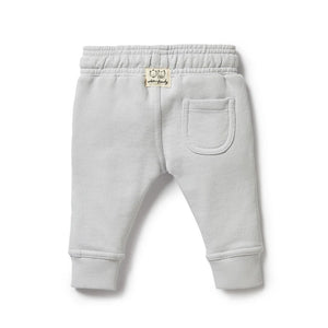 Wilson + Frenchy Organic Terry Sweat Pant - Bluebell Back View