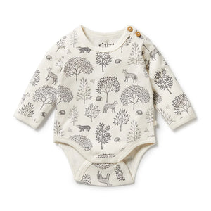 Wilson + Frenchy Organic Cotton Bodysuit - Woodland