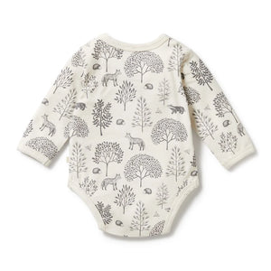 Wilson + Frenchy Organic Cotton Bodysuit - Woodland Back View