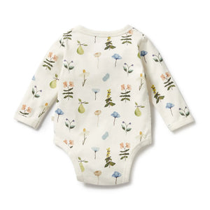 Wilson + Frenchy Organic Cotton Bodysuit - Petit Garden Back View