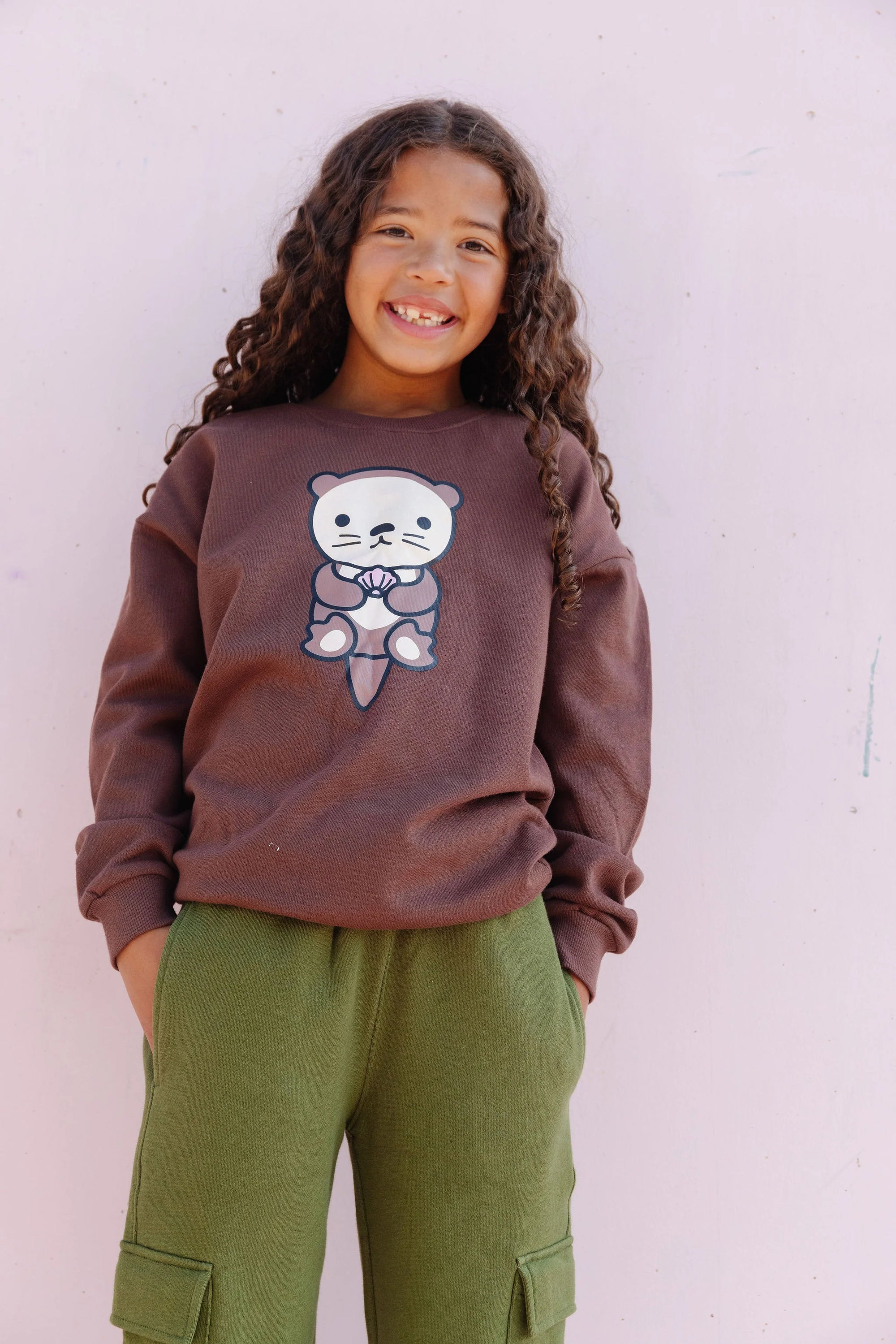 Whistle & Flute Kawaii Sea Otter Sweatshirt Lifestyle 2